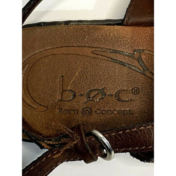 B.O.C. Sharin Womens Size 8/39 Leather Sandals Buckle Closure Toe Post - Picture 7 of 11
